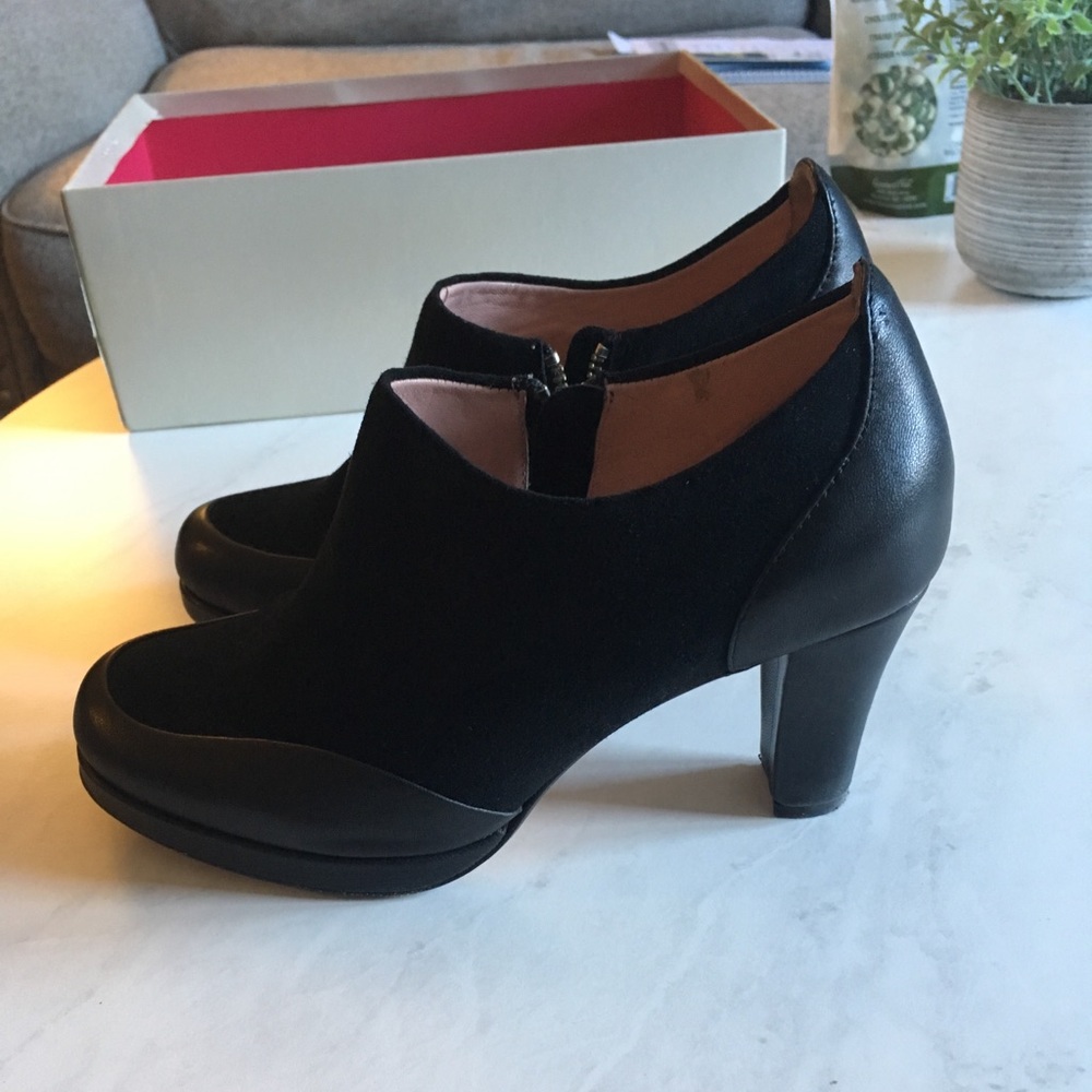 Suede booties by Taryn Rose